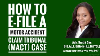 How to Efile a Motor Accident Claim Tribunal Case MACT Case [upl. by Leigha475]