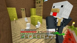 Minecraft Xbox  Sky Den  Chickens In A Suitcase 21 [upl. by Ondine]