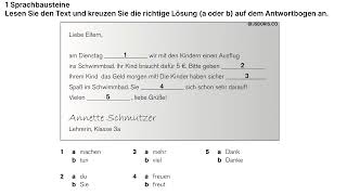 Sprachbausteine  TelcB1  A1  Prüfung  Telc telcb1prüfung telcb1lesen [upl. by Anik]