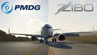 ZIBO vs PMDG  LIRN to LIMF  Back in the 737 [upl. by Anett]