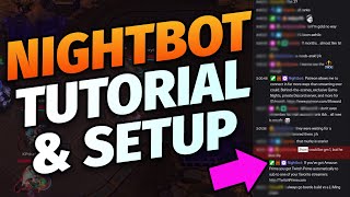 Nightbot Tutorial for Twitch and YouTube Setup Commands Giveaways Spam Protection and More [upl. by Sairahcaz]