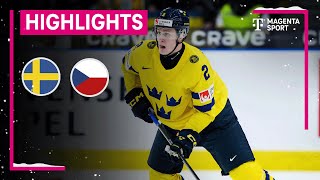 Schweden  Tschechien  IIHF U20 EishockeyWM  MAGENTA SPORT [upl. by Aunson]