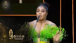 Bimbo Ademoye wins Best Actress in a Comedy award – AMVCA 9 [upl. by Llevrac]