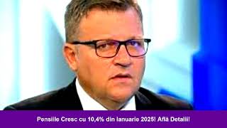 Pensiile cresc cu 104 din 2025 IndexarePensie Inflație [upl. by Leirej721]