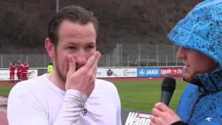 Interviews SpVgg Neckarelz  SV Waldhof Mannheim 07 [upl. by Ayita]