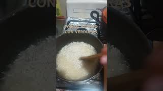 Arroz blanco con verduras suscribete a mi canal dale 👍♥️ gracias por tu apoyo 🙏 [upl. by Atnoek985]