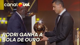 RODRI CONQUISTA A BOLA DE OURO E VINI JR FICA EM 2º AITANA VENCE PELA SEGUNDA VEZ VEJA PREMIAÇÕES [upl. by Bullion729]