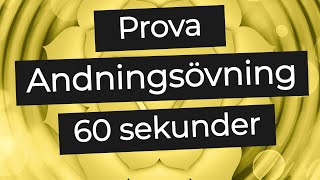 Prova en Andningsövning på 1 minut Minska Stress [upl. by Kciredor902]