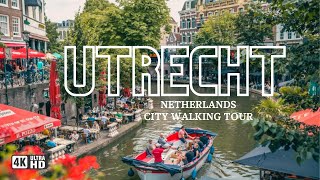 Utrecht Netherlands 2023 Summer Walking Tour 4k [upl. by Kcirdled]