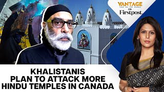 New Khalistani Threat Pannun Plans More Hindu Temple Attacks  Vantage with Palki Sharma [upl. by Wilonah]