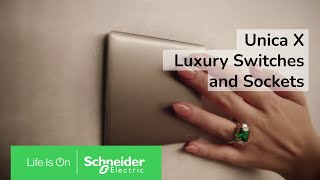 Unica X  Feel the Luxury  Schneider Electric [upl. by Eciened]