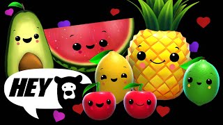 Hey Bear Sensory  The Totally Fruit and Veggie Stream [upl. by Ycrem737]