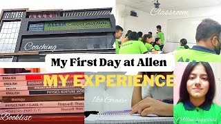 My first day at Allen🧑‍🔬Neet11th gradermy experienceAllens supplies [upl. by Ettelloc]