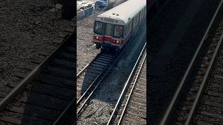 Red Line 01805 Passes mbta railway amazing railroad train [upl. by Euqinoj]