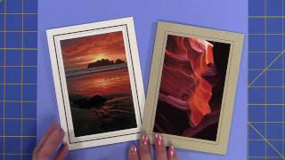 Quick and Easy Matted Photo Cards Using Photographers Edge Products [upl. by Hsakaa529]