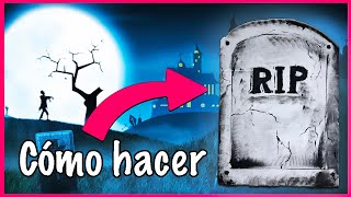 LAPIDAS para tumbas HALLOWEEN 【 ¿Cómo Hacer DECORACIONES para halloween 】 DIY HALLOWEEN DECOR ✓ [upl. by Ayikur]