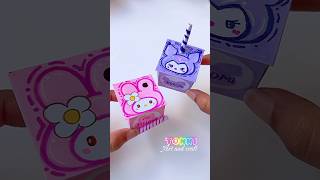 DIY mini juice box 🧃 shorts tonniartandcraft art craft diy youtubeshorts [upl. by Nuahsak]