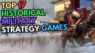 Top 17 Historical Military Strategy Games PC Games [upl. by Aneelas]