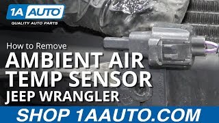 How to Replace Ambient Air Temp Sensor 0618 Jeep Wrangler [upl. by Caroline281]