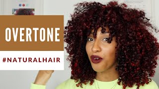 DOES OVERTONE WORK ON NATURAL HAIR Touching up red hair with oVertone Deep Treatment [upl. by Emoreg]