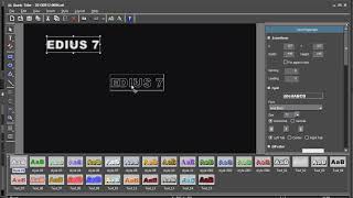 Grass Valley EDIUS Pro  11 Creating a simple title [upl. by Mikes]