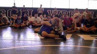 Putting Legs In Crossface Tilt at GCU Wrestling Camp 2011 [upl. by Fredrika]