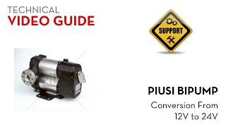 Piusi Bipump  Conversion from 12V to 24V [upl. by Nolyag690]