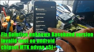 Fix Solution unknown Baseband version invalid imei on android chipset MTK advan s5j [upl. by Nessah653]