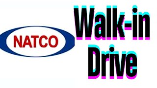 Natco Pharma Walkin BScMScBPharmacyMPharmacyITIDiploma  BTech natcopharma [upl. by Yenitsed]