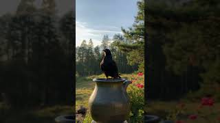 A thirsty crow Best funny vadio 😁💥 [upl. by Novla]