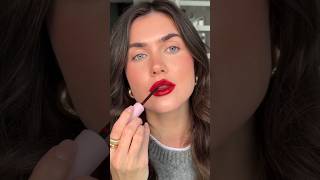 Bold red lips amp no eye makeup hot fall trend tutorial ❤️‍🔥 subscribe for more 🍂tiktok video makeup [upl. by Esmerolda]