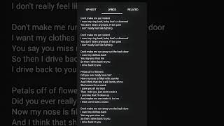 violent by carolesdaughter song request by novaritchie6913 viral lyrics [upl. by Ydoc]