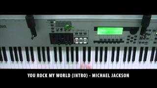 YOU ROCK MY WORLD  Michael Jackson  PianoSynthesizer [upl. by Calbert]