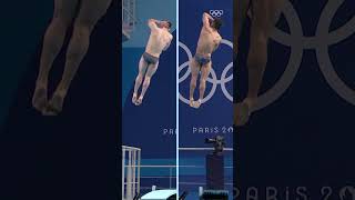 Mexico securing their firstever Olympic medal in mens synchronised 3m springboard diving 🥈 [upl. by Pan]