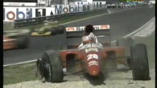 Huge Crash Gerhard Berger  Estoril 93 HQ [upl. by Almund]