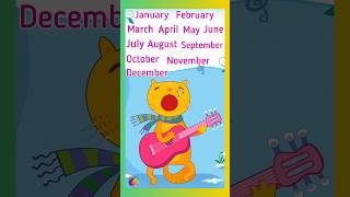 January February song months of the year song staylittlechannel kindergarten [upl. by Saihttam950]