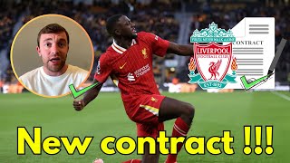 Breaking news New contract Liverpool transfer rumors [upl. by Kentiga]