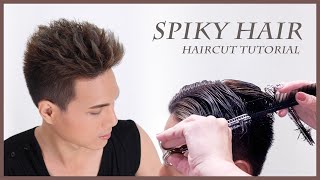 Short Spiky Mans Haircut Tutorial  Vern Hairstyles 98 [upl. by Naitsihc]