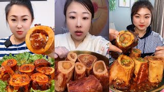 asmr mukbang bone marrow [upl. by Kondon]