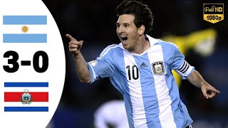 Argentina vs Costa Rica 30  Extended Highlight and Goals HD [upl. by Nonnaer26]