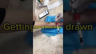 Getting blood drawn amsrsatisfying shorts [upl. by Sharline]