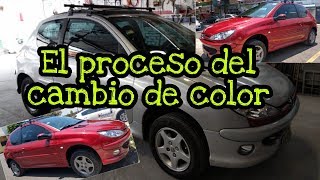 ¡Pasos para cambiarle el color a tu auto  Hojalateria y Pintura  Servicio Luna [upl. by Lundgren]