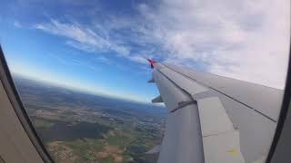 Flight Edelweiss A320 HBJLP take off from Zurich to Heraklion WK348 [upl. by Newlin568]