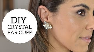 DIY Crystal Ear Cuff [upl. by Aulea]