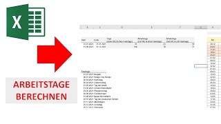 Berechnung von Arbeitstagen in Excel und Ausschluss von Feiertagen und Wochenende I Excelpedia [upl. by Marcy731]