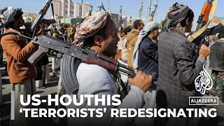 US puts Houthis back on terrorist list The decision imposes sanctions on the group [upl. by Noremak]