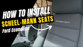 ScheelMann Vario Seat Install for Ford Econoline with Swivel Bases [upl. by Sam]