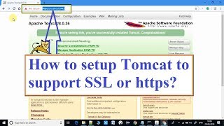 How to configure Tomcat to support SSL or HTTPS [upl. by Falito]