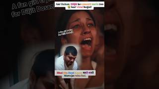 A fan girl crying for Diljit Dosanjh concert ♥️ Diljit Dosanjh jaipur live show viral concert girl [upl. by Viens]