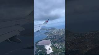 Flying out of Saint Kitts SKB Nevis StKitts Sky [upl. by Enilauqcaj]